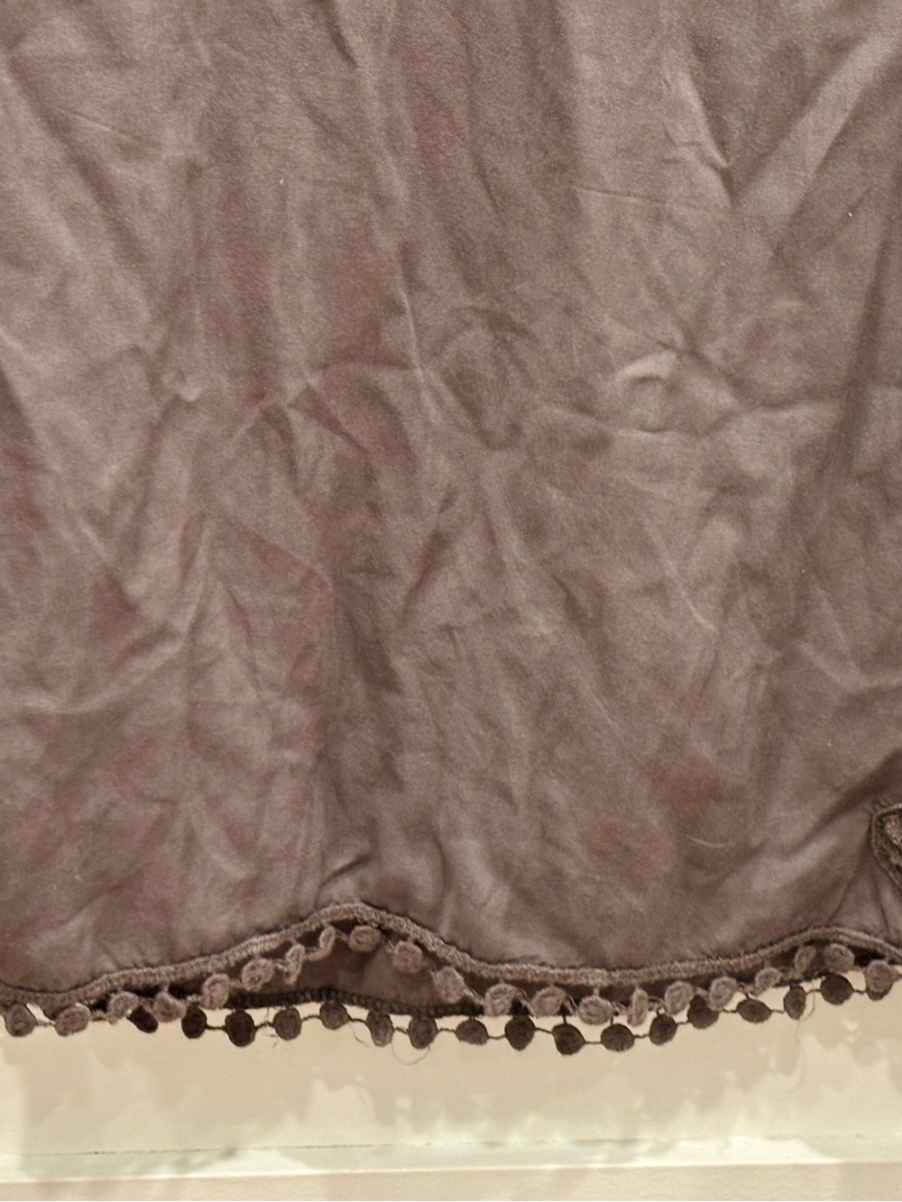 Monoreno Gray Brown Crochet-Trim Mini Dress / Beach Coverup - Picture 3 of 6